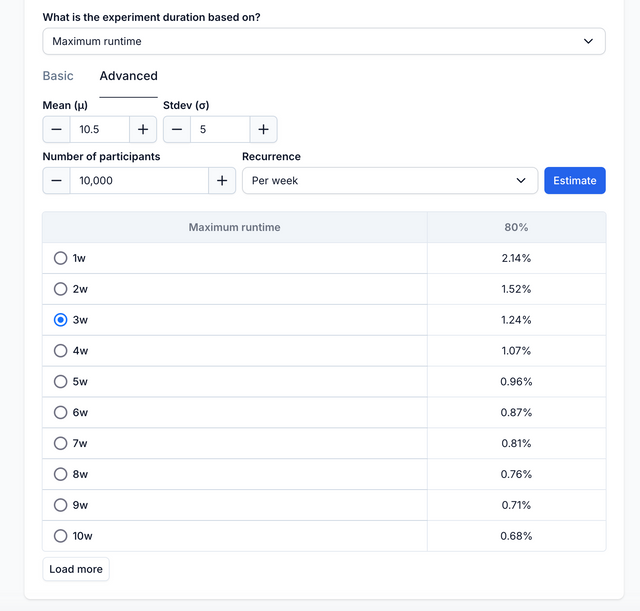 Choosing a maximum runtime for GST