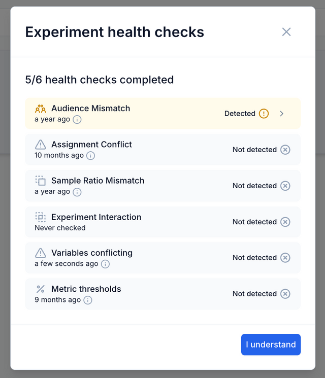 Health Check Panel