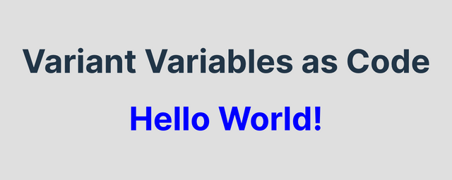 A screen capture of the website where variant B is being shown with a large, blue Hello World heading